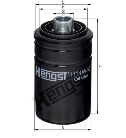 ФИЛЬТР МАСЛ. Hengst H14W30 (W 719/45) фото 1