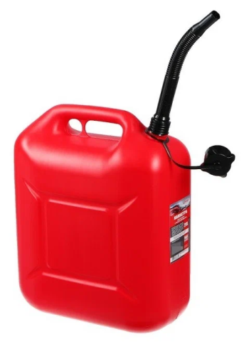 Канистра для топлива 3TON Petrol reserve красная (усиленная) с крышкой и лейкой 5л фото 1