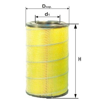 ФИЛЬТР ВОЗД. ДИФА 4334 (C 30 1500) SCANIA:4 (94-164),R (R230 - R730),T (T340 - T580),DI,DSI Series фото 1