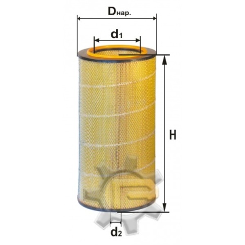 ФИЛЬТР ВОЗД. ДИФА 4342МК МАЗ H-60 см (8421-1109080-03) (МЗКТ поставляется на конвейер) фото 1