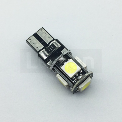 Лампа светодиод. T10 12V Lumen Alfa T10-5050-5SMD Canbus (в уп. 10шт) MLD-12VT10-1111 фото 1