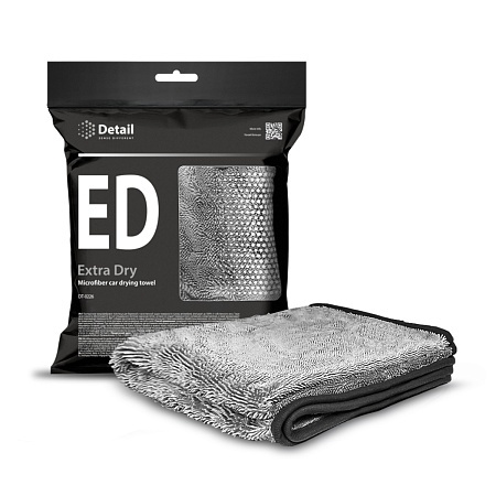 Микрофибровое полотенце для сушки кузова ED "Extra Dry" 50*60 см в упаковке Detail DT-0509/DT-0226 фото 1