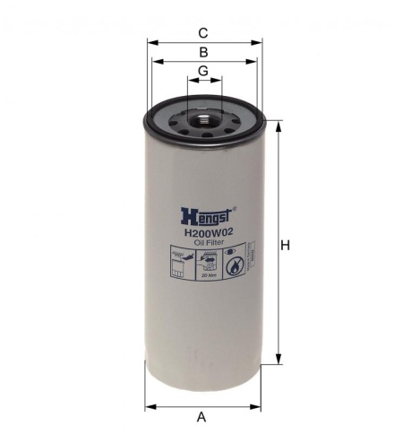 ФИЛЬТР МАСЛ. Hengst H200WN01 (WP 11 102/3) by-pass VOLVO FH12 фото 1