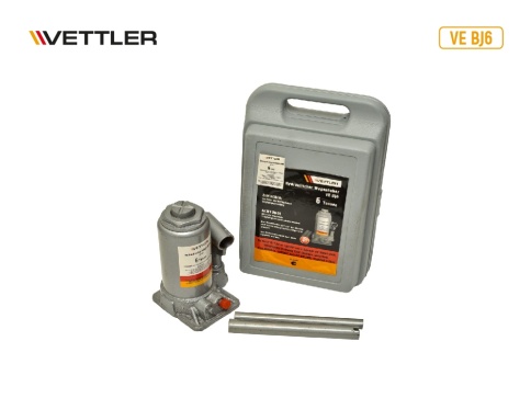 Домкрат гидравлич 6т бутылочный в кейсе Samson (подъем 195x380) VETTLER 17089 фото 1