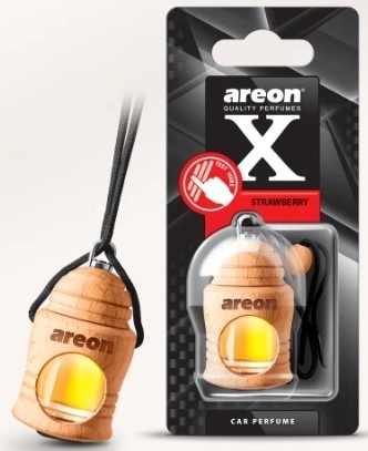 Ароматизатор  AREON дер.+стекл "FRESCO" " X-VERSION" Клубника фото 1