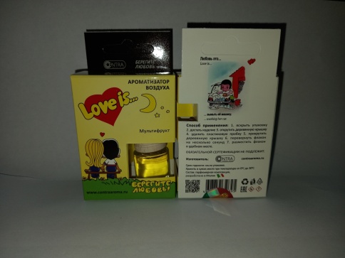 Ароматизатор LOVE IS бочонок Мультифрукт 8 мл фото 1