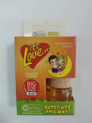 Ароматизатор LOVE IS бочонок Сладкая папайя 8 мл фото 1