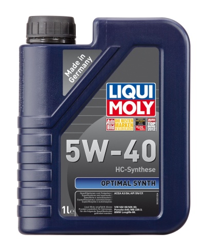 5W40 LIQUI MOLY OPTIMAL СИНТ. 3925 1Л масло моторное ЕС фото 1