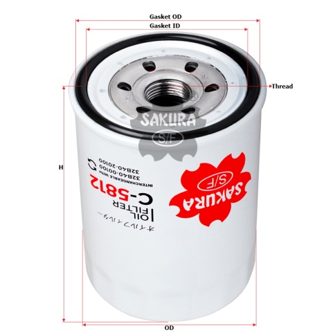 ФИЛЬТР МАСЛ. SAKURA C-5812 фото 1