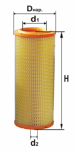 ФИЛЬТР ВОЗД. ДИФА 4318-01 (элемент) МТЗ-100 (дв.ММЗ Д-260) полеуретан 260-1109300-01 фото 1