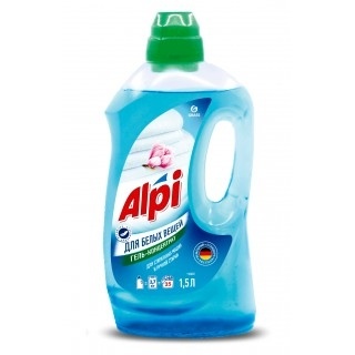 (ВЫВЕДЕН) Гель-конц. для стирки ALPI White gel для белого GRASS 1,5 л  112602(ВМЕСТО НЕГО 125733) фото 1