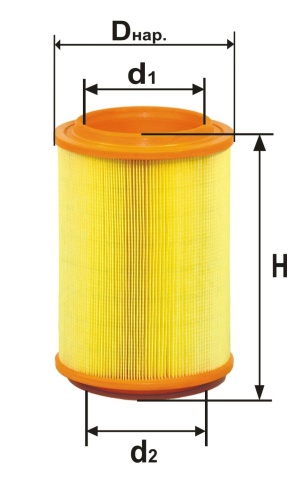 ФИЛЬТР ВОЗД. ДИФА 4352 HYUNDAI HD-65,72 (Евро 2) фото 1