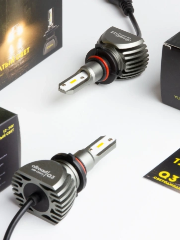 Лампа светодиод. HB4/HB3 Q3  Allroad Yellow (P22d 9006) 9-32V 20W (желтый свет) ALRQ3HB34Y фото 5