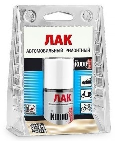 Лак бесцветный кисточка KUDO KU-70000  15 мл фото 1