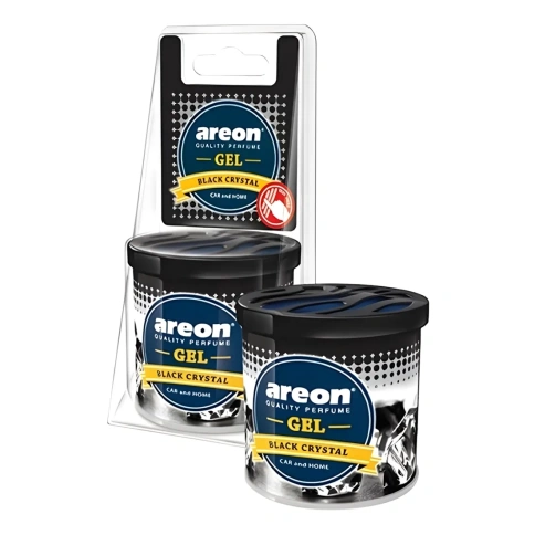 Ароматизатор  AREON "GEL CAN BLISTER" Черный лед банка фото 2