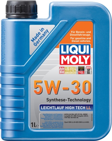 5W30 LIQUI MOLY HC-синт. мот. масло  LEICHTLAUF Hidh Tech LL 39005 CF/SL A3/B4 1л ЕС фото 1