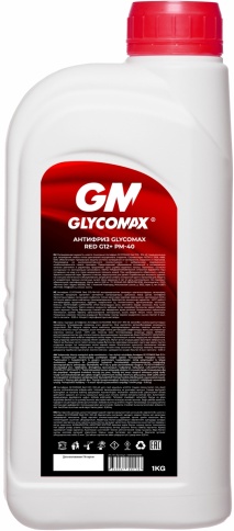 Антифриз GLYCOMAX Red G12+ (красный)  1 кг фото 2