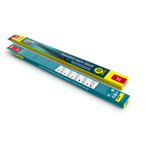 Щетка с/о Gorizont MV10 525 мм/21" бескаркасная 10 адаптеров фото 1