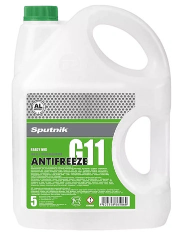 SPUTNIK антифриз G11 зеленый 5кг фото 1