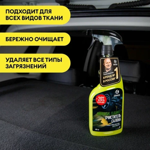 Набор по уходу за салоном автомобиля GRASS 800625 (Полироль, очиститель, влаж.салф, микроф.) фото 11