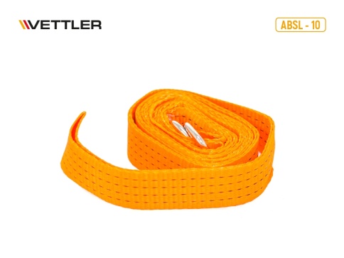 Трос буксировочный 10 т 4,5 м - лента 2крюка (пакет) VETTLER 17813 фото 1