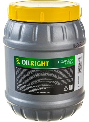 СМАЗКА СОЛИДОЛ-Ж   OIL RIGHT   800 гр фото 2