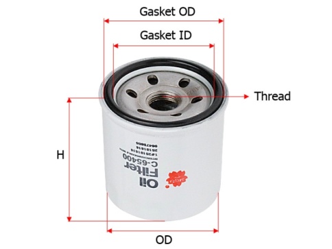 ФИЛЬТР МАСЛ. SAKURA C65400 фото 1
