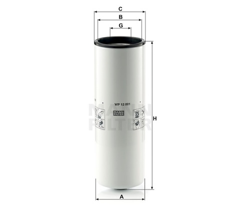 ФИЛЬТР Масл.MANN WP 12001 фото 1