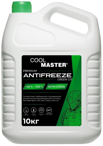 Антифриз COOL MASTER  Green G11 (зеленый) 10 кг фото 1