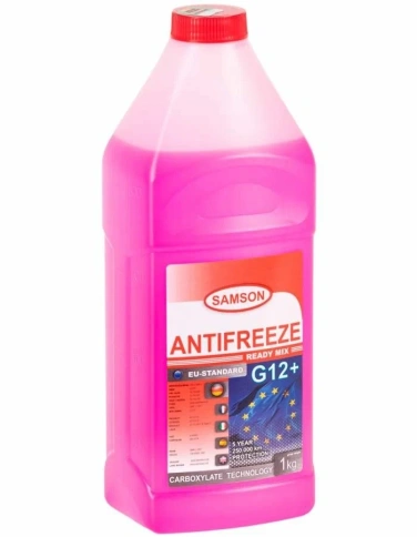 Антифриз ANTIFREEZE Samson EU-Standard G12+ 1кг (красн.)  Carboxylate long life  фото 2