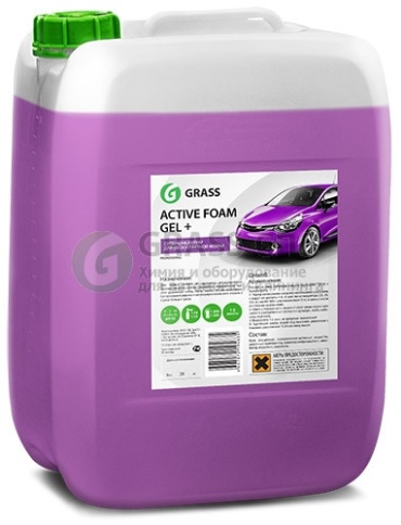 Автошампунь Active Foam GEL+ GraSS 800028 для б/к мойки концентр.24 кг(ВМЕСТО НЕГО 110554) фото 1