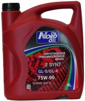 75W90 NORD OIL  GL-5 масло трансмиссионное, п\с    4 л фото 1