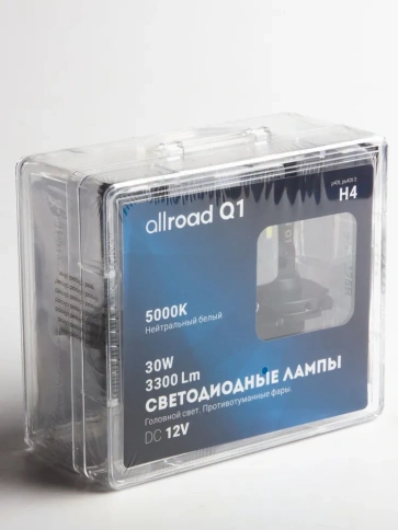 Лампа светодиод. H4 Q1 Allroad (P43t) 9-32V 30W 3300 Lm ALRQ1H04 фото 7