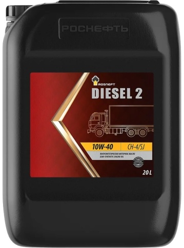10W40 Rosneft Diesel 2  CH-4/SJ. (диз.)    20 л фото 1