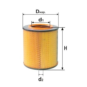 ФИЛЬТР ВОЗД. ДИФА 4317M ГАЗ (дизель) 4301, 3306, 52, 53, 33078,6611,ГАЗ 6640,3309 фото 1