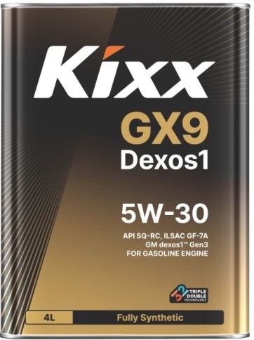 5w30  KIXX GX9 Dexos1 SQ/GF-7A моторное 4л (бывш.5w30 KIXX G1 Dexos SAE SN/CF-5 СИНТ.мотор.масло 4Л) фото 1