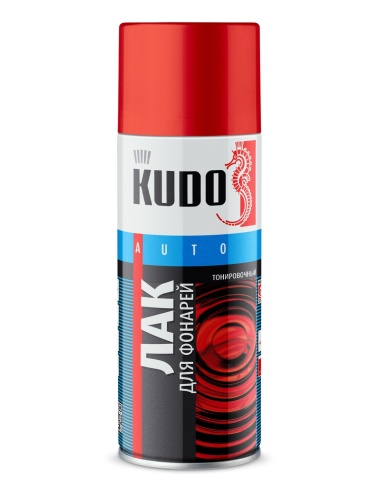 ЛАК для тонировки фар КРАСНЫЙ KUDO KU-9022  520мл фото 1