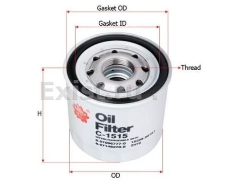 ФИЛЬТР МАСЛ. SAKURA C1515 фото 1