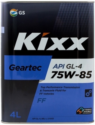 75w85 KIXX Geartec FF (Geartec HD) SAE GL-4 масло трансмиссионное 4Л фото 1