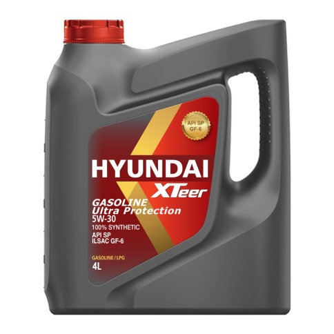 5W30 Hyundai XTeer Gasoline Ultra Protection API SP ILSAC GF-6 4L моторное масло синтетика фото 1