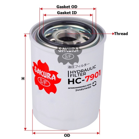 ФИЛЬТР гидравлический Sakura HC7901 фото 1