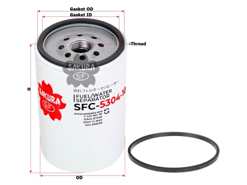 ФИЛЬТР ТОПЛ. SAKURA SFC 5304-10 фото 1