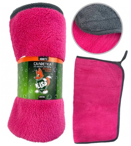 Салфетка из микрофибры "Li-Sa" суперплотная  (32x43) плотность 600г/м2  48871 фото 1