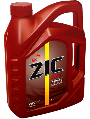 75W90  ZIC GFT (G-F TOP) трансм масло синт GL-4/5 4Л ЕС фото 2