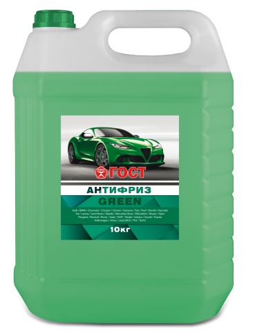 Антифриз ГОСТ Казанский    Зеленый        10 кг фото 1