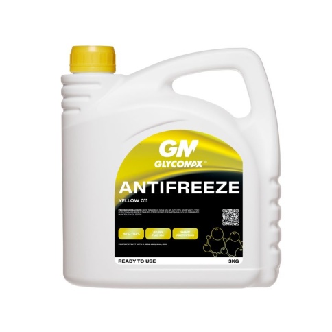 Антифриз GLYCOMAX Yellow G11 (желтый)  3 кг фото 3