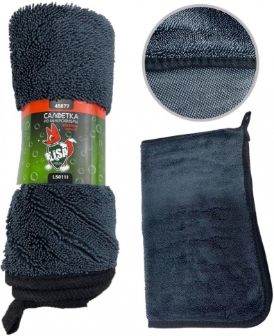 Салфетка из микрофибры "Li-Sa" суперплотная  ( 40x60 ) плотность 600г/м2  48877 фото 1