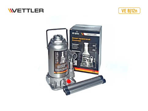 Домкрат гидравлич (12т) бутылочный с сумкой (210*405) VETTLER 20138 фото 1