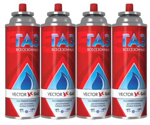 Газ туристический 220г (красный) Россия фото 1