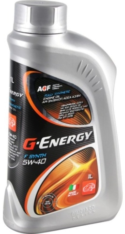 5w40  G-Energy  F Synth  масло (1л / 0,856 кг)   253140467 фото 1